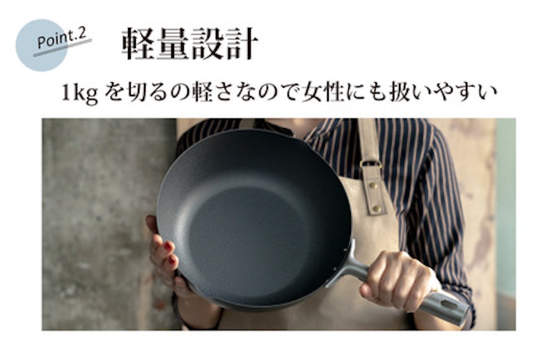 eNダブルファイバーフライパン 深型24cm 3