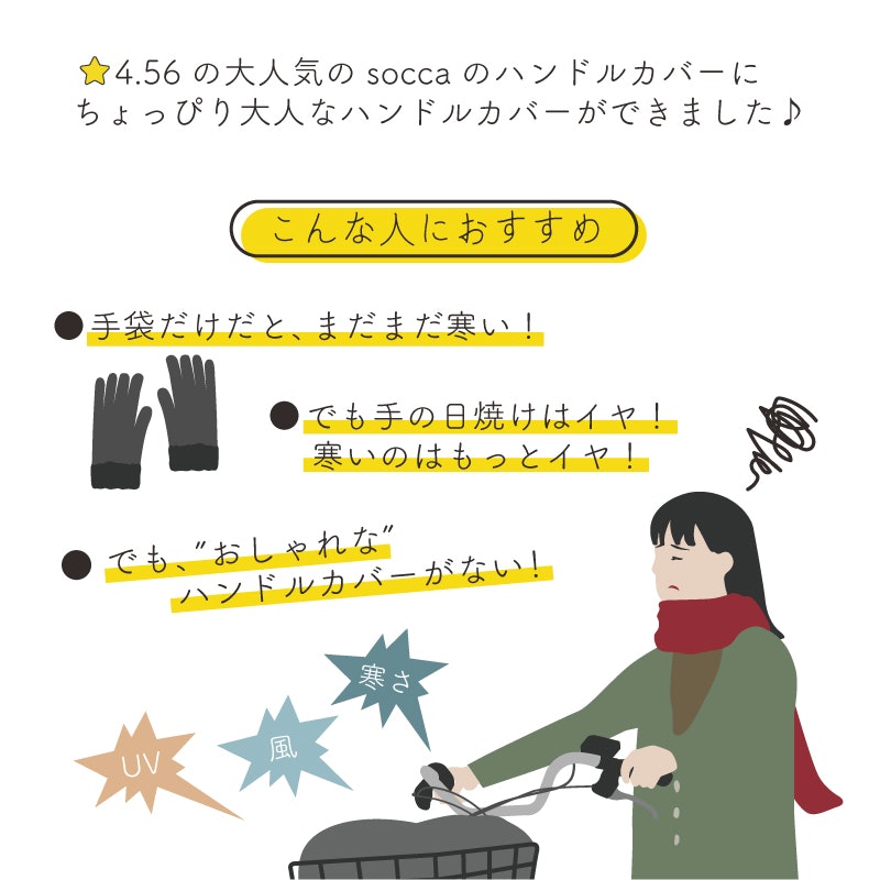 soccaバイカラーハンドルカバー 2