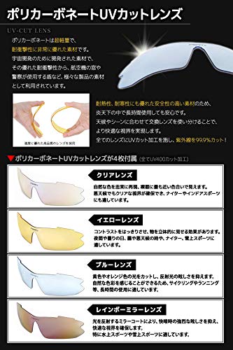 偏光レンズ スポーツサングラス 4