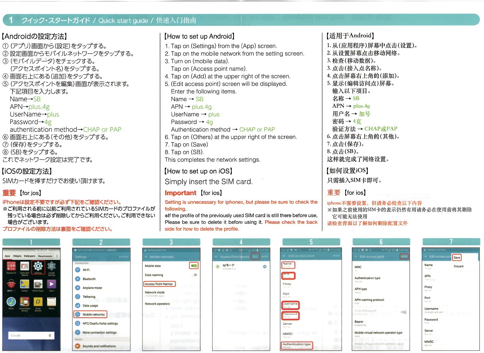 JAPAN PREPAID SIM　 6