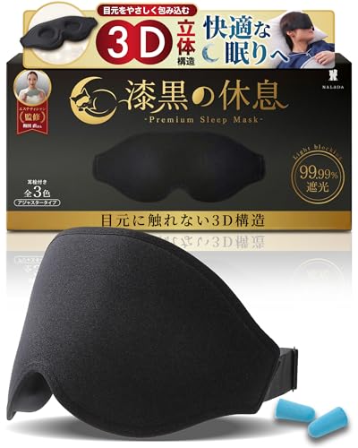 アイマスク 睡眠用 遮光率99.99％ 1