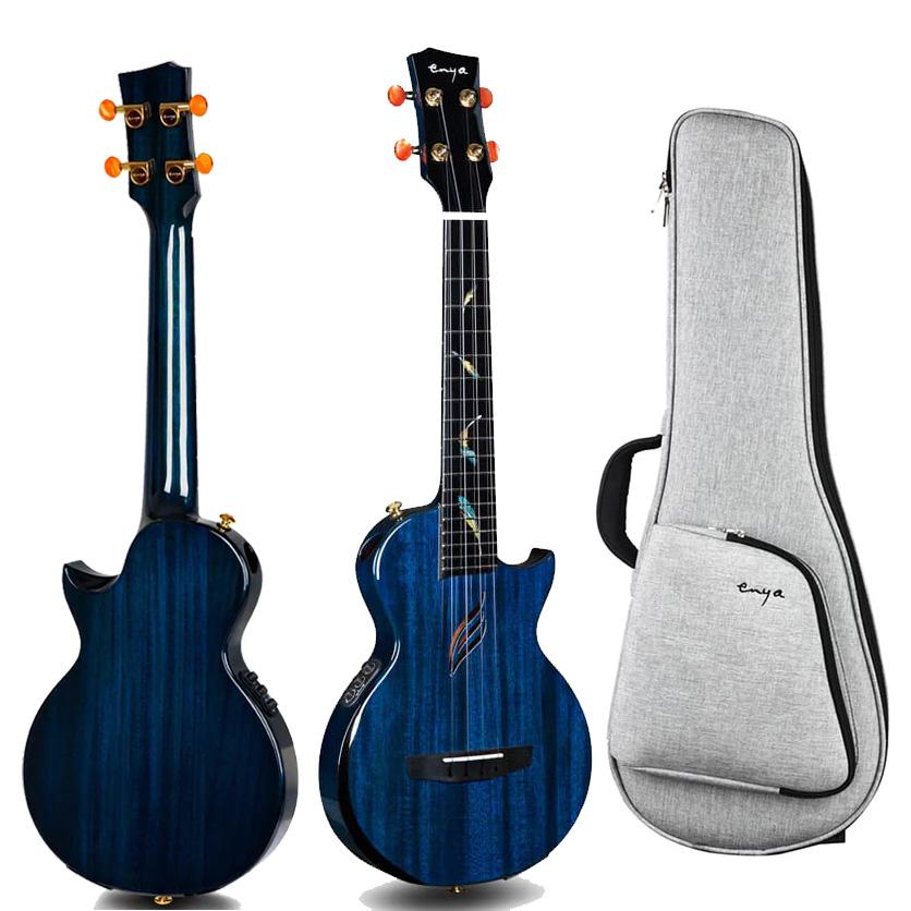 ENYA Feather Mahogany Blue テナーウクレレ 1
