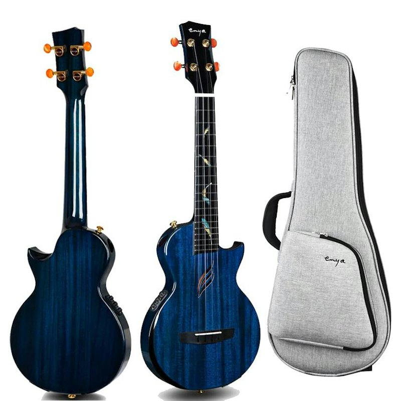 ENYA Feather Mahogany Blue テナーウクレレ 1