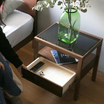 高野木工 レッチェ50サイドテーブル WALNUT 3