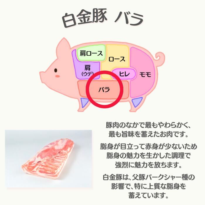 白金豚 バラ しゃぶしゃぶ用 スライス 10