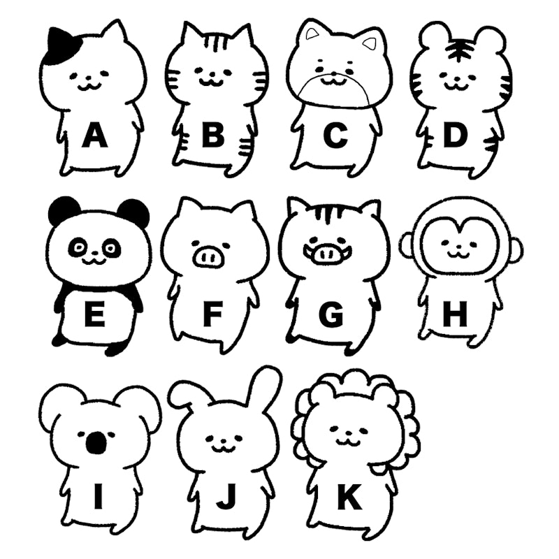 名前入り動物アンブレラマーカー 3