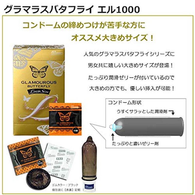 ラージサイズ コンドーム 4点セット スティックローション1本付き 3