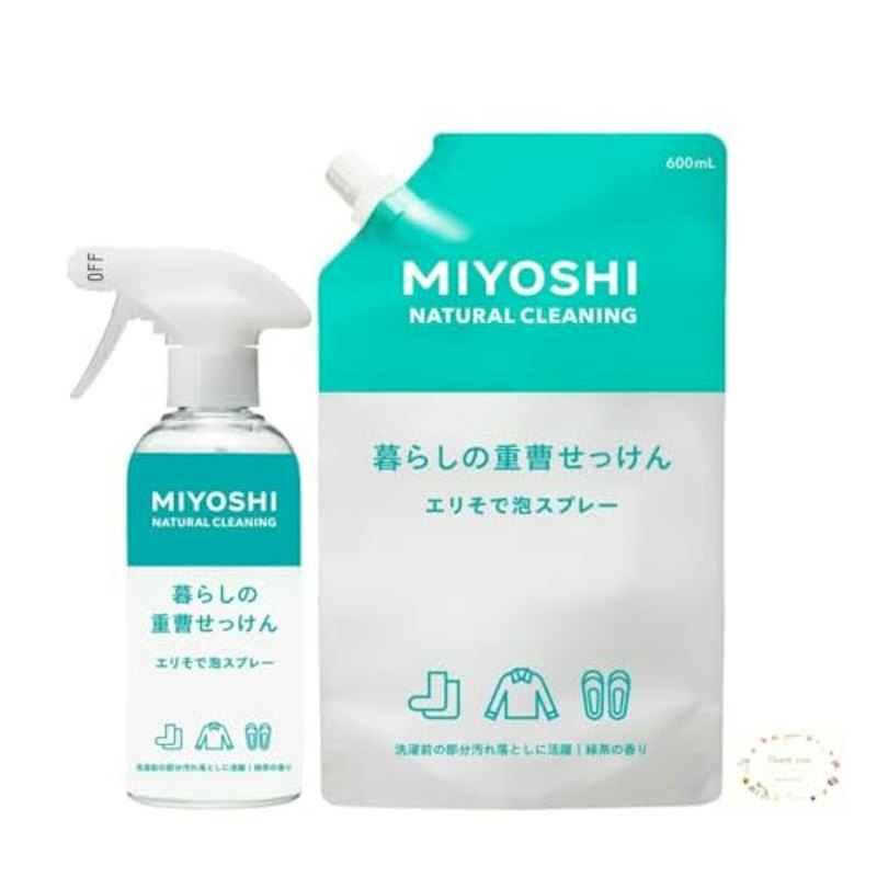 暮らしの重曹せっけん エリそで泡スプレー 1