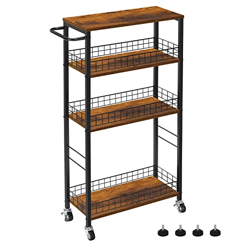 移動も楽々 スリムなワゴン お手入れ簡単 キャスター付き ☆スリムなワゴン お手入れ簡単 キャスター付き 移動も楽々 - 収納