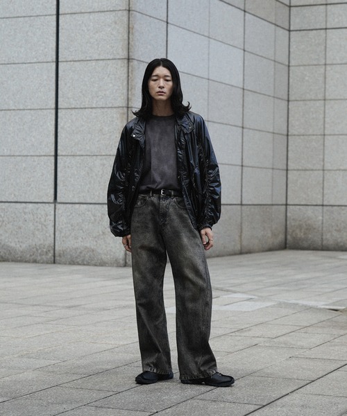 VINTAGE WASHED CURVED DENIM 10