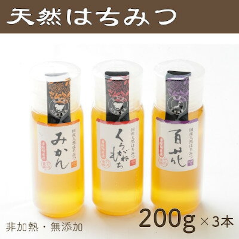 竹内養蜂の蜂蜜3種 1