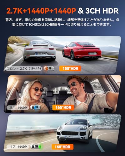3カメラ ドライブレコーダー 2