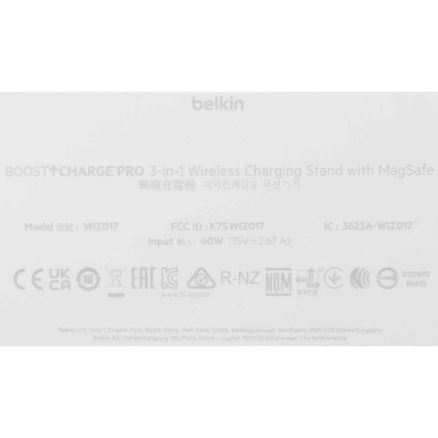 BoostCharge Pro MagSafe対応3-in-1ワイヤレス充電器15W 6