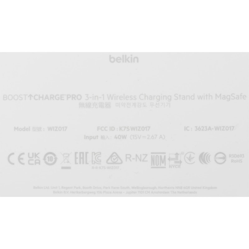 BoostCharge Pro MagSafe対応3-in-1ワイヤレス充電器15W 6