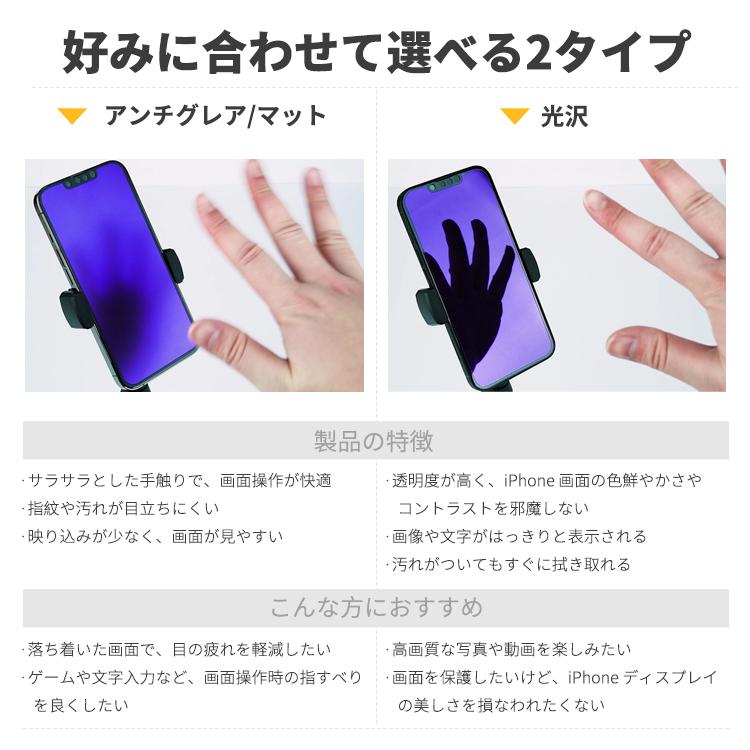 ブルーライトカット iPhone 保護フィルム 5
