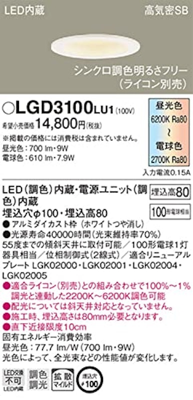 ダウンライト 2