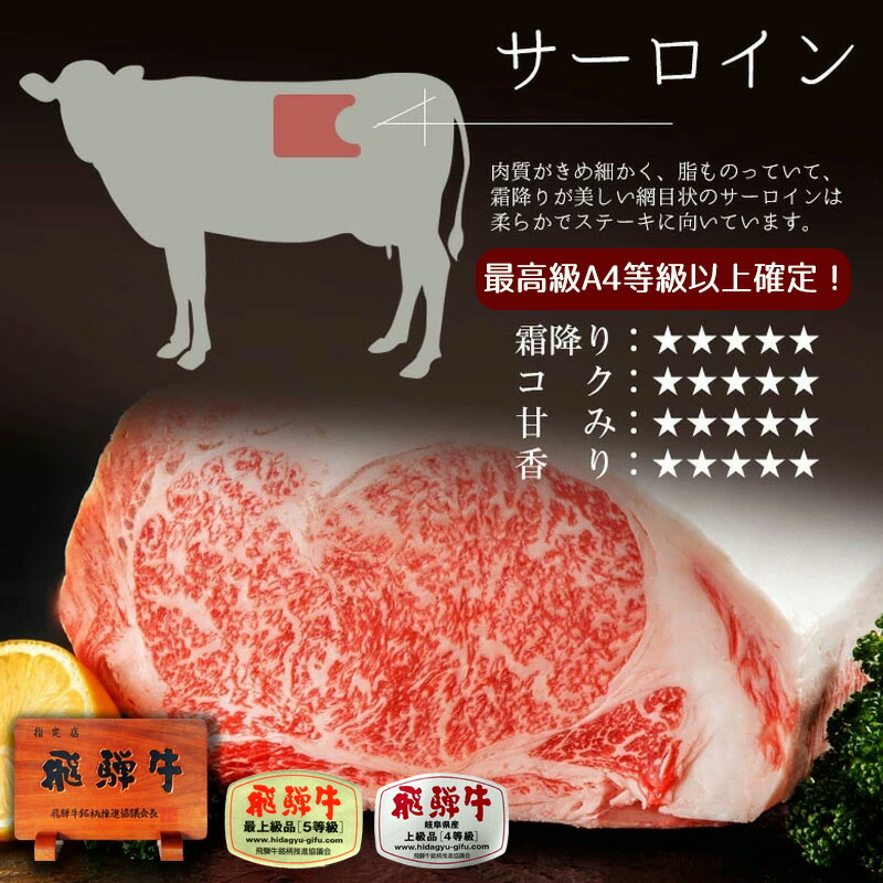 飛騨牛 サーロインステーキ 2