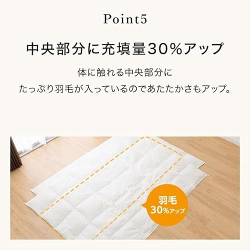 2枚合わせ羽毛掛け布団 11