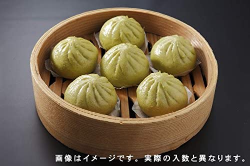 抹茶を練り込んだ皮とつぶ餡 あんまん  2