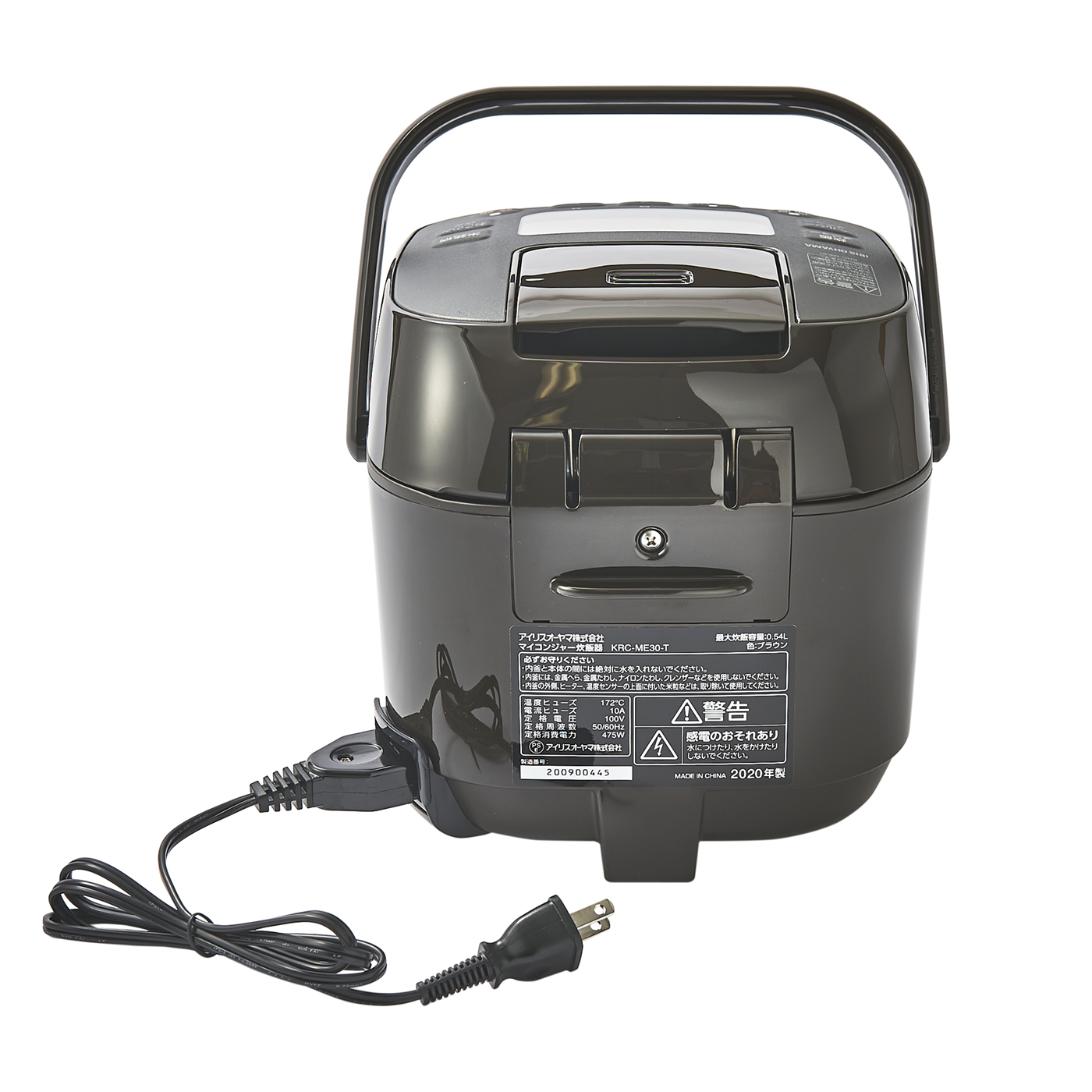 送料無料限定セール中 アイリスオーヤマ IRISOHYAMA ジャー炊飯器 3合 マイコン ブラウン KRC-ME30-T shipsctc.org