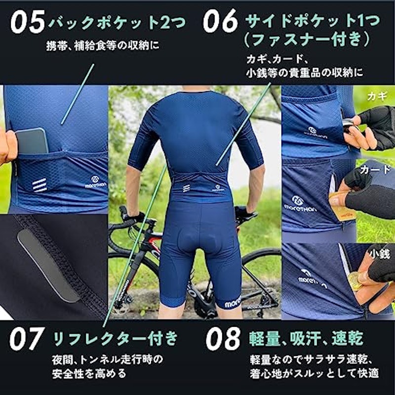 ワンピース式サイクルジャージ 5