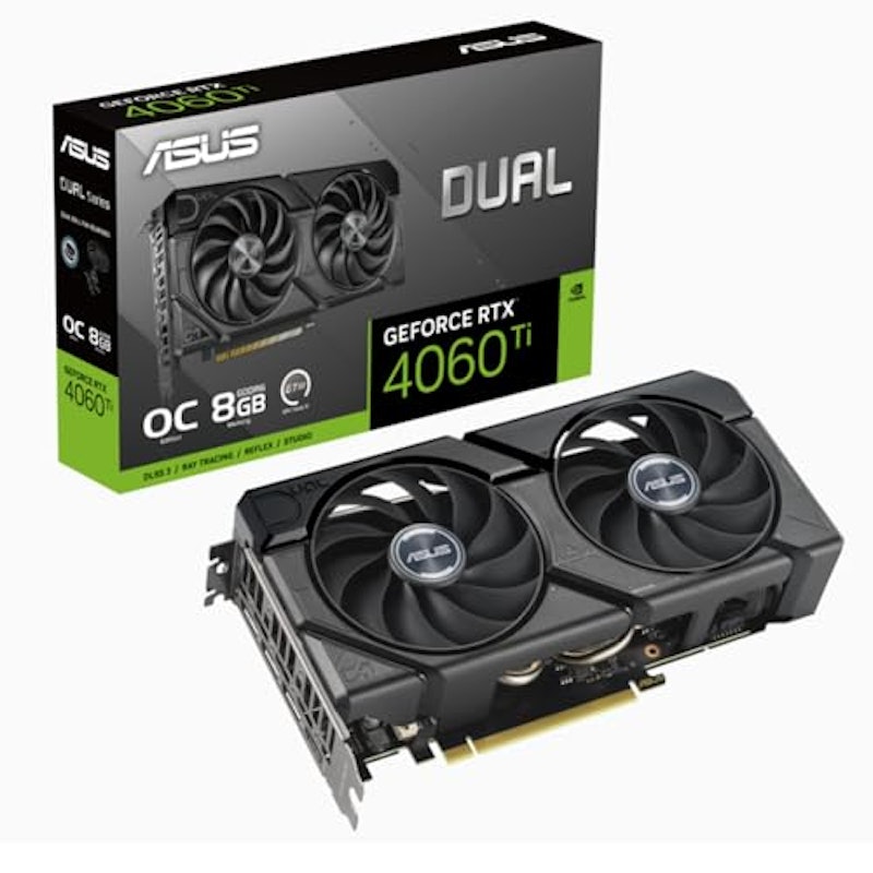 Dual GeForce RTX™ 4060 Ti EVO OC Edition 8GB GDDR6 1