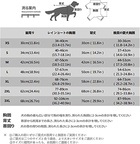 犬用レインコート 5