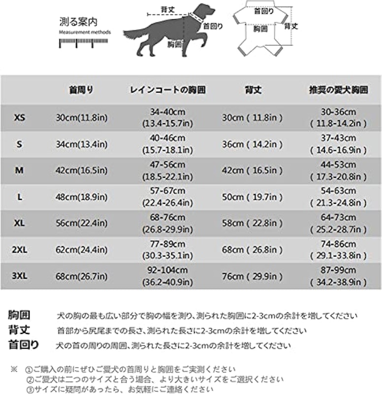 犬用レインコート 5