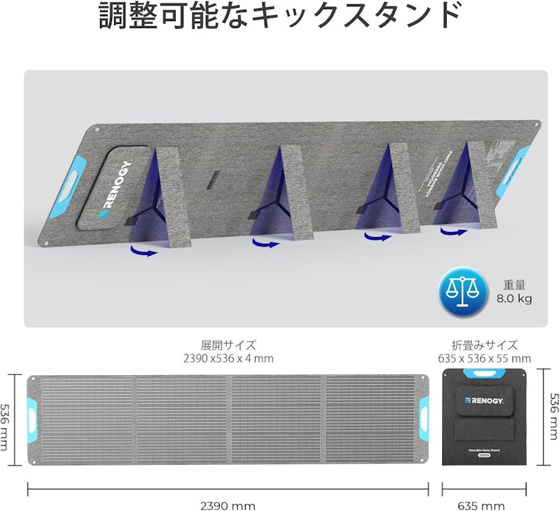 折りたたみポータブルソーラーパネル 6