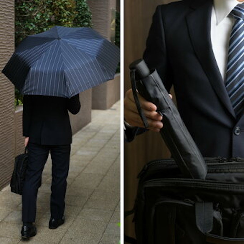 甲州織 耐風骨折りたたみ雨傘 2