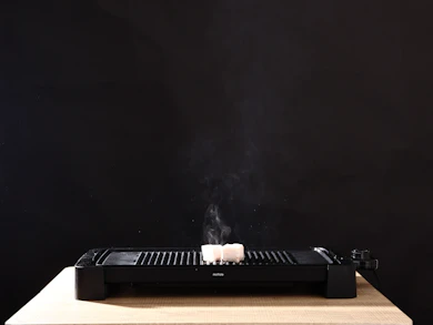 煙がはっきり見えるタイミングがあった。換気は欠かせない
