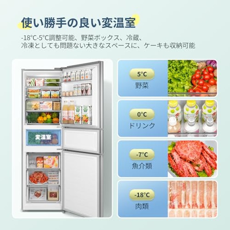 3ドア冷蔵庫 5