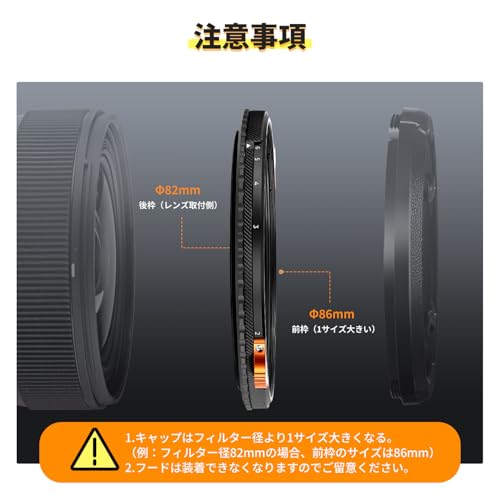 77mm 可変NDフィルター ND4-64&CPL 6