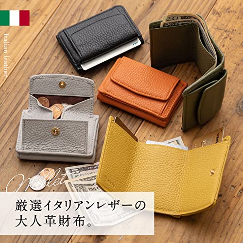 イタリア製シュリンクレザー スキミング防止機能付き ミニ財布 2