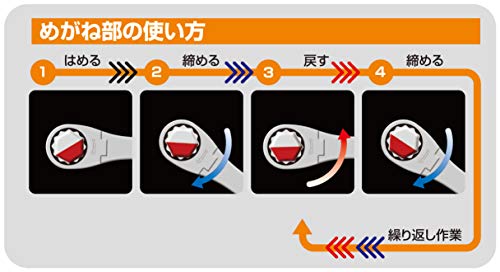 ラチェットめがねレンチ 4