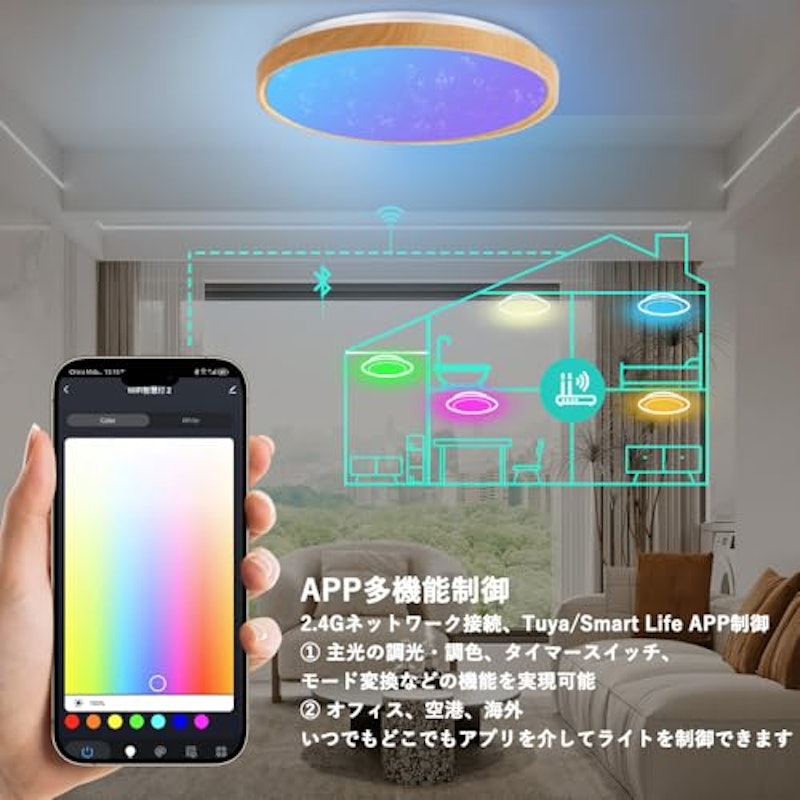 音楽シーリングライト 3