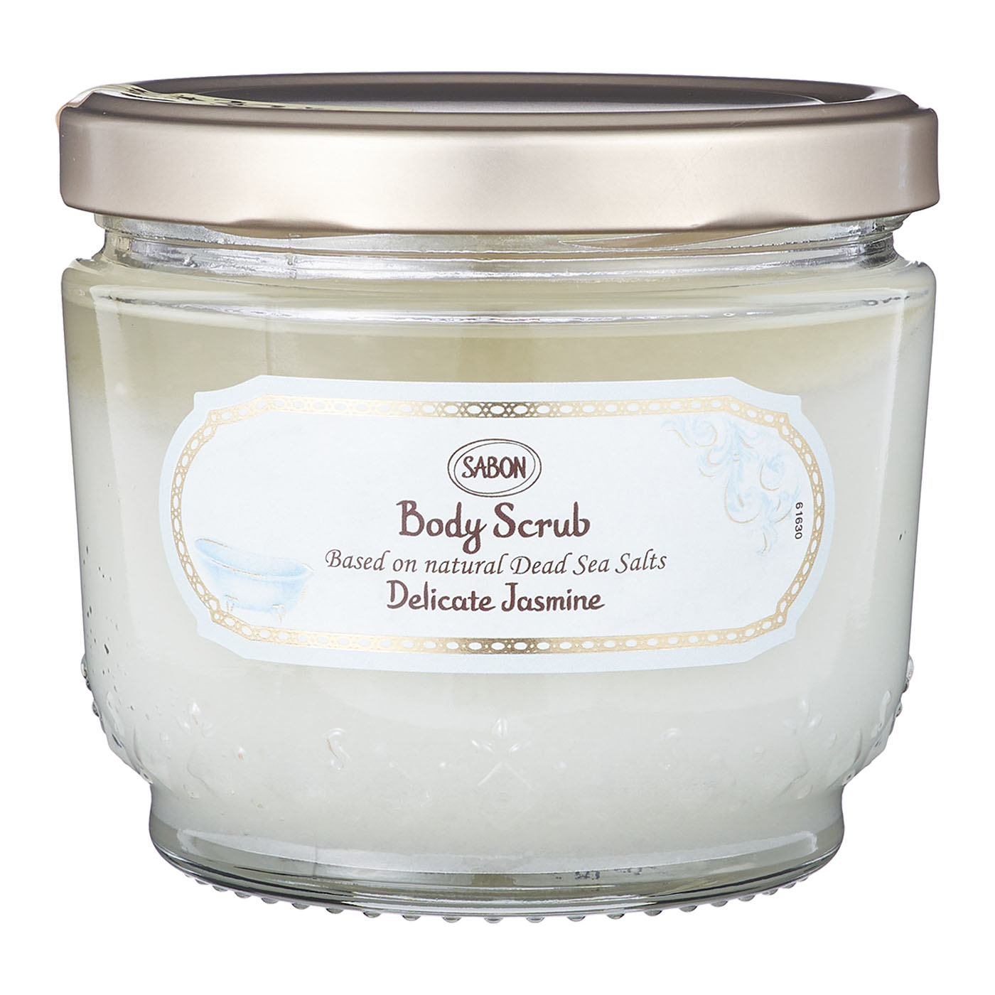 SABON ボディスクラブ Delicate Jasmine ハートスプーン付き : SABON Body Scrub, 11.3 oz (320 g), Delicate Jasmine