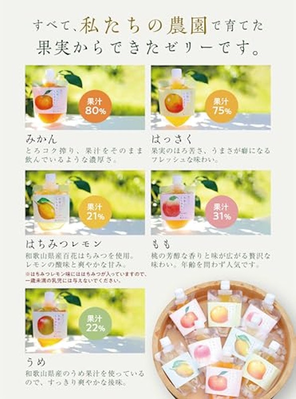 なちゅるん 和歌山県産 飲むジェリー 8