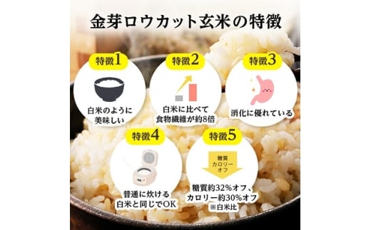 金芽ロウカット玄米 無洗米 3