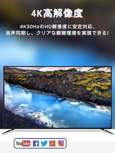 USB C HDMI ケーブル 4
