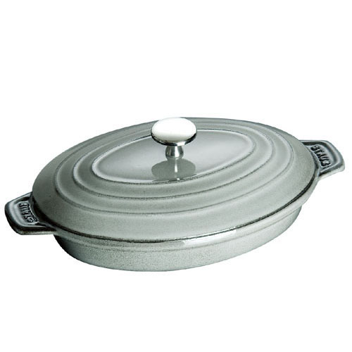 acomu　STAUB オーバル鍋 グレー　17㎝　業務用 ストウブ ピコ ココット オーバル 17cm [グレー] (鍋) 価格比較