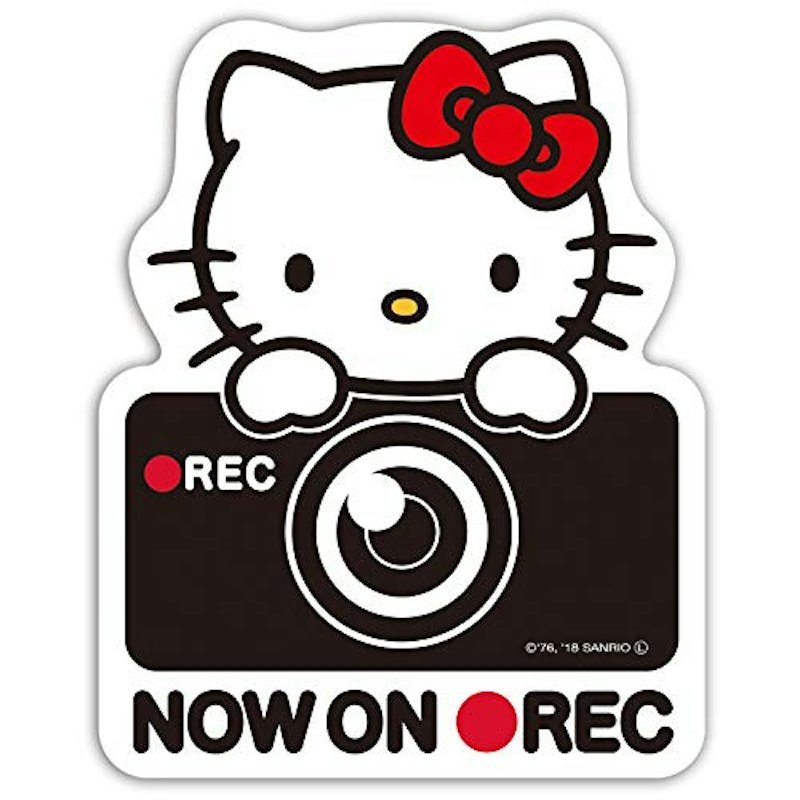 ハローキティ ドライブレコーダー ステッカー 1