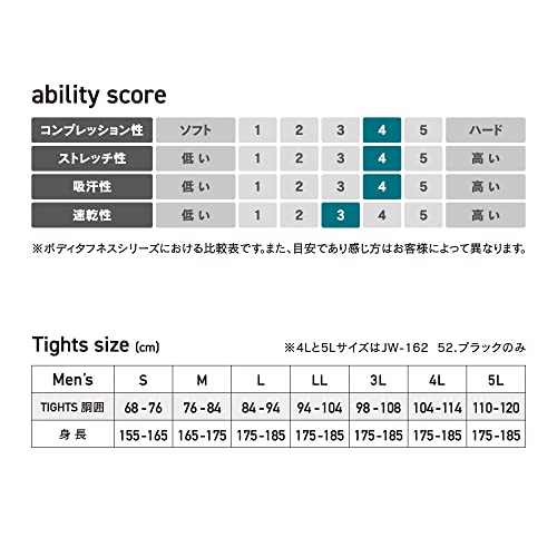 BTパワーストレッチ ロングタイツ 4