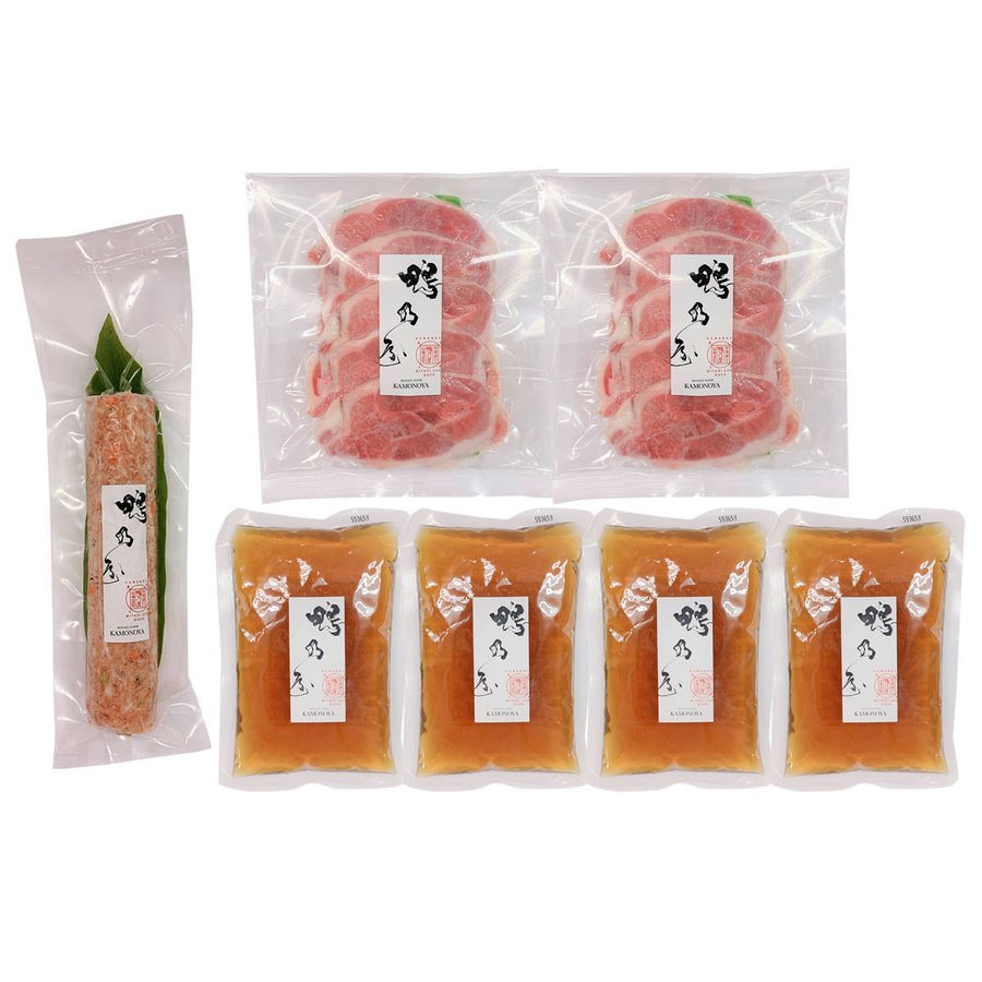 蔵王あい鴨鍋セット 2