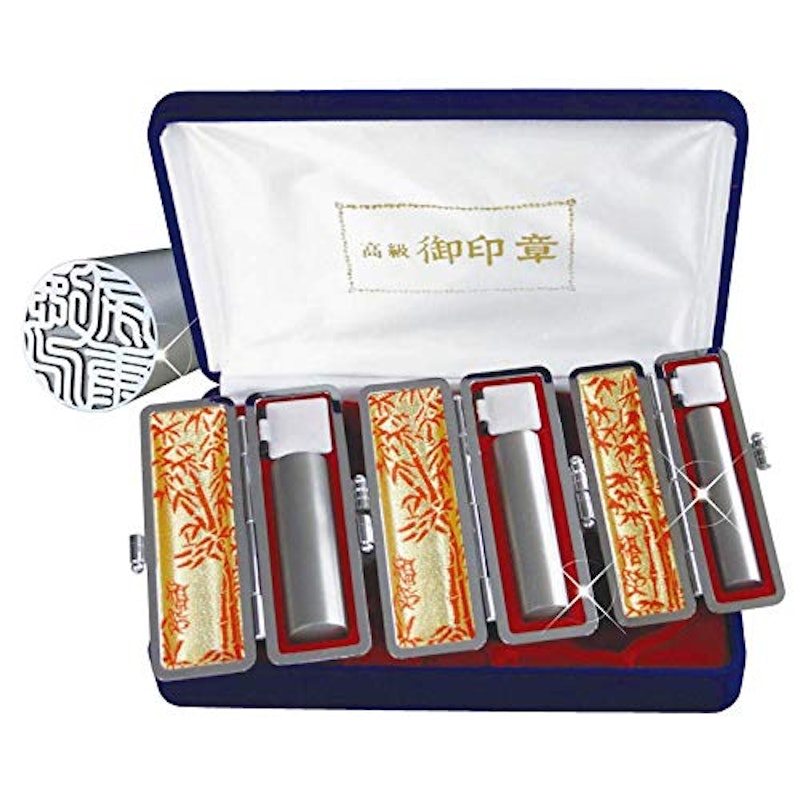 日本製チタン印鑑3本セット 1