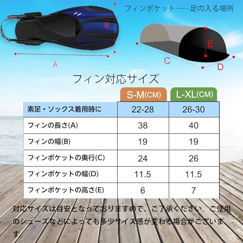 3点シュノーケルセット 7