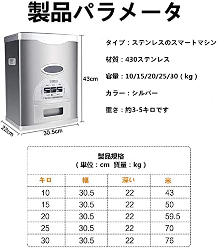 米びつ　30kg容量　美品 米びつ コメロン 33kg （ 計量米びつ 30kg 大容量 米櫃 こめびつ