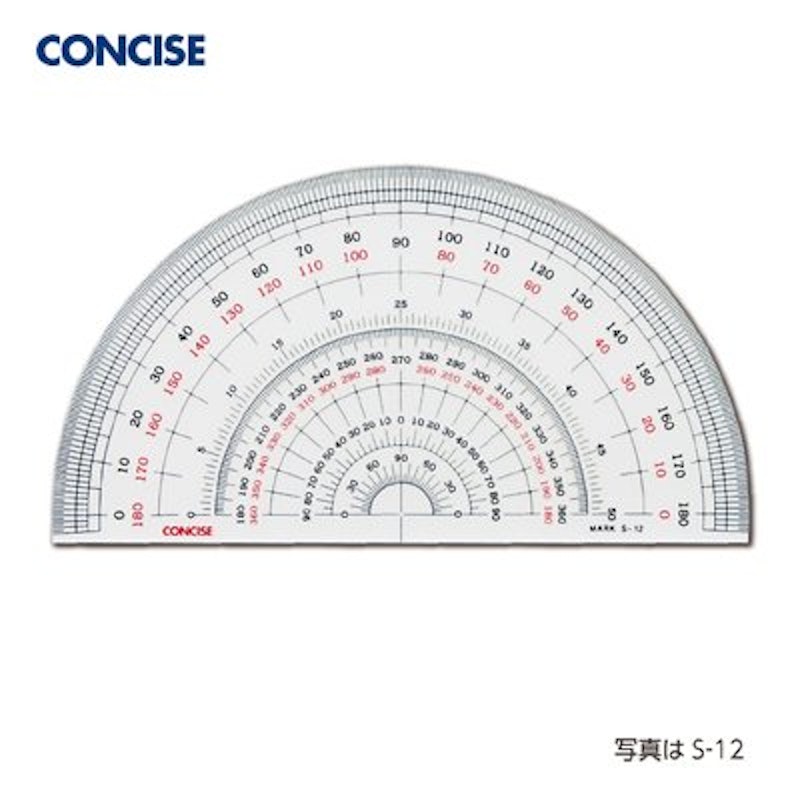 半円分度器 1