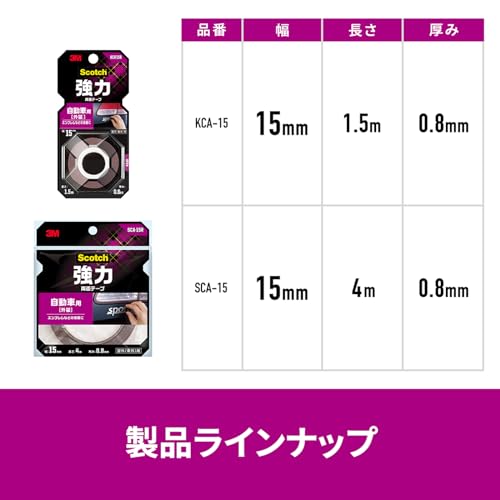 強力両面テープ 自動車外装用 9