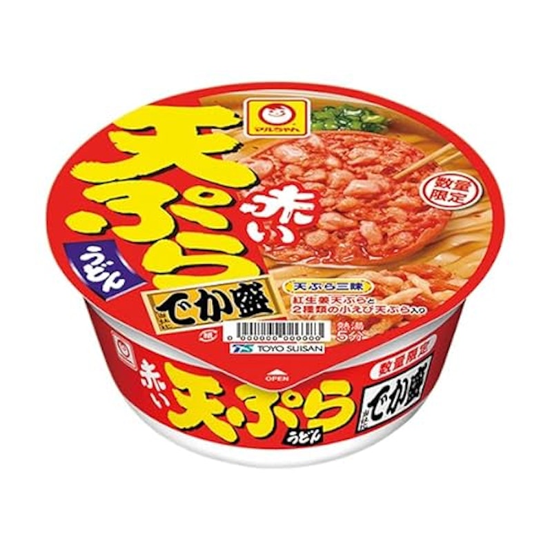 赤い天ぷら三昧うどん でか盛 1